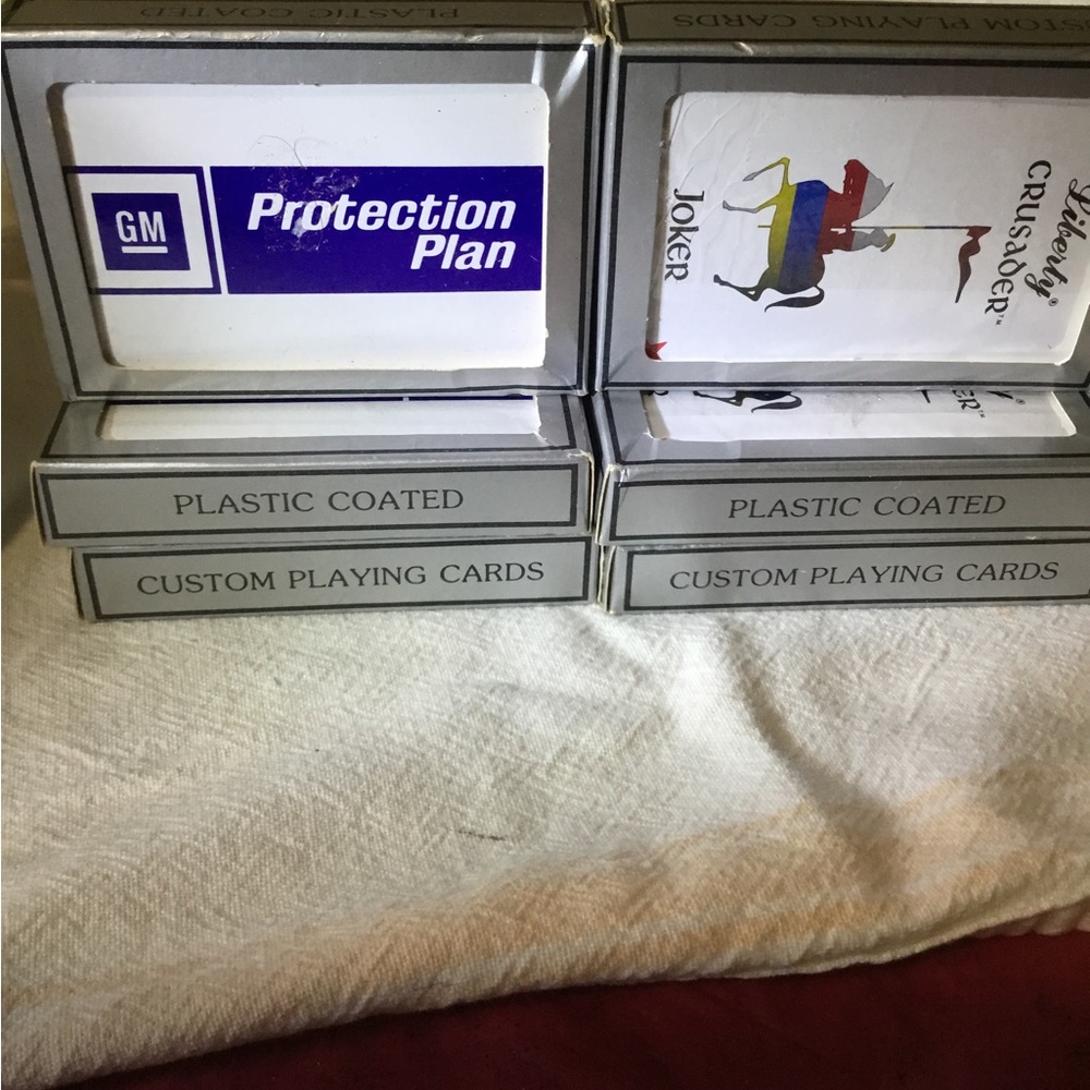 6 Vintage Liberty GM Sealed playing cards